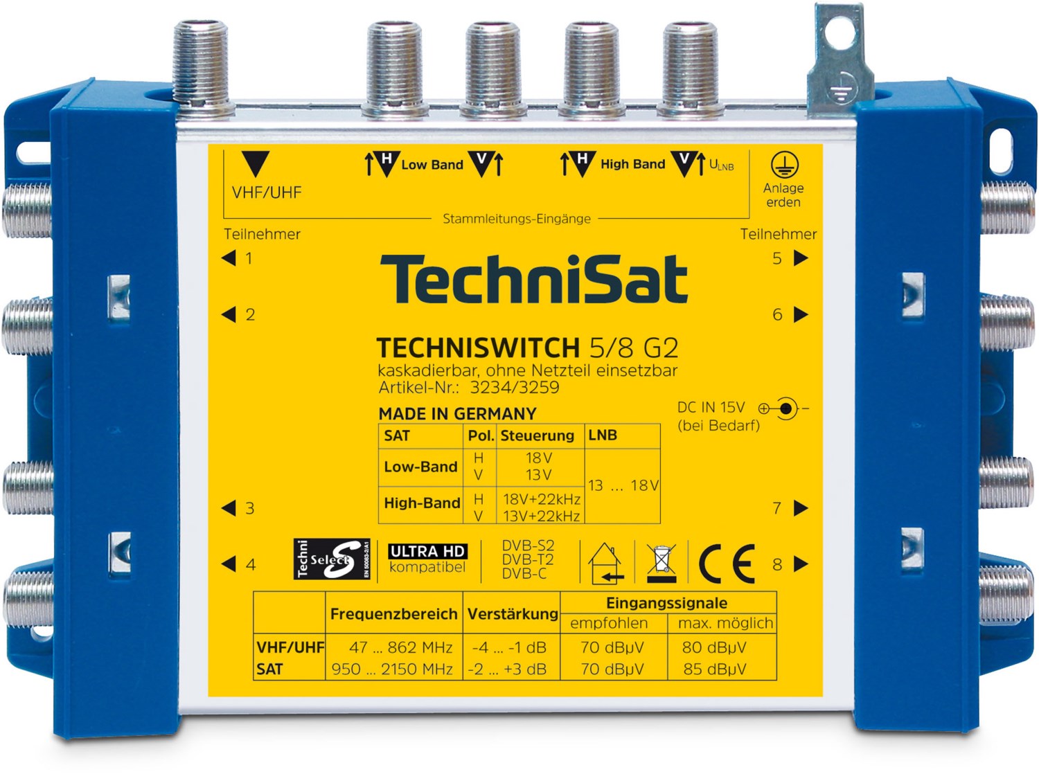 TechniSwitch 5/8 G2 blau/gelb