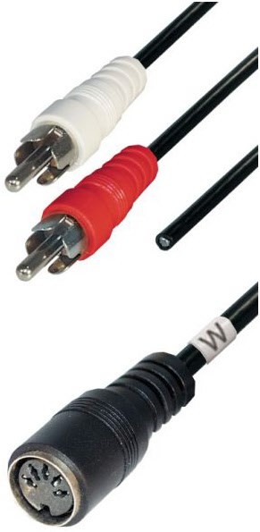 DK 5 C2K 0,15m Cinchkabel