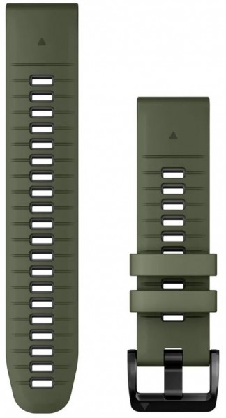 QuickChange Silikonarmband (22mm) moosgrün/graphit