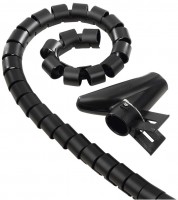 Spiral-Kabelschlauch (2,5m) schwarz