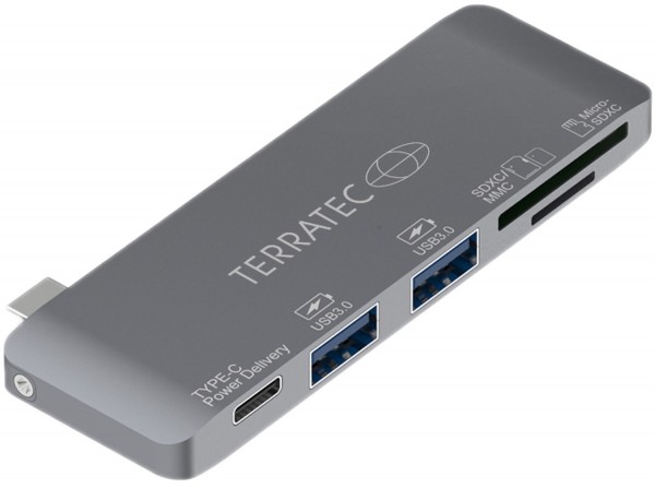Connect C7 Type-C USB 3.0 Adapter mit Kartenlesegerät, PD
