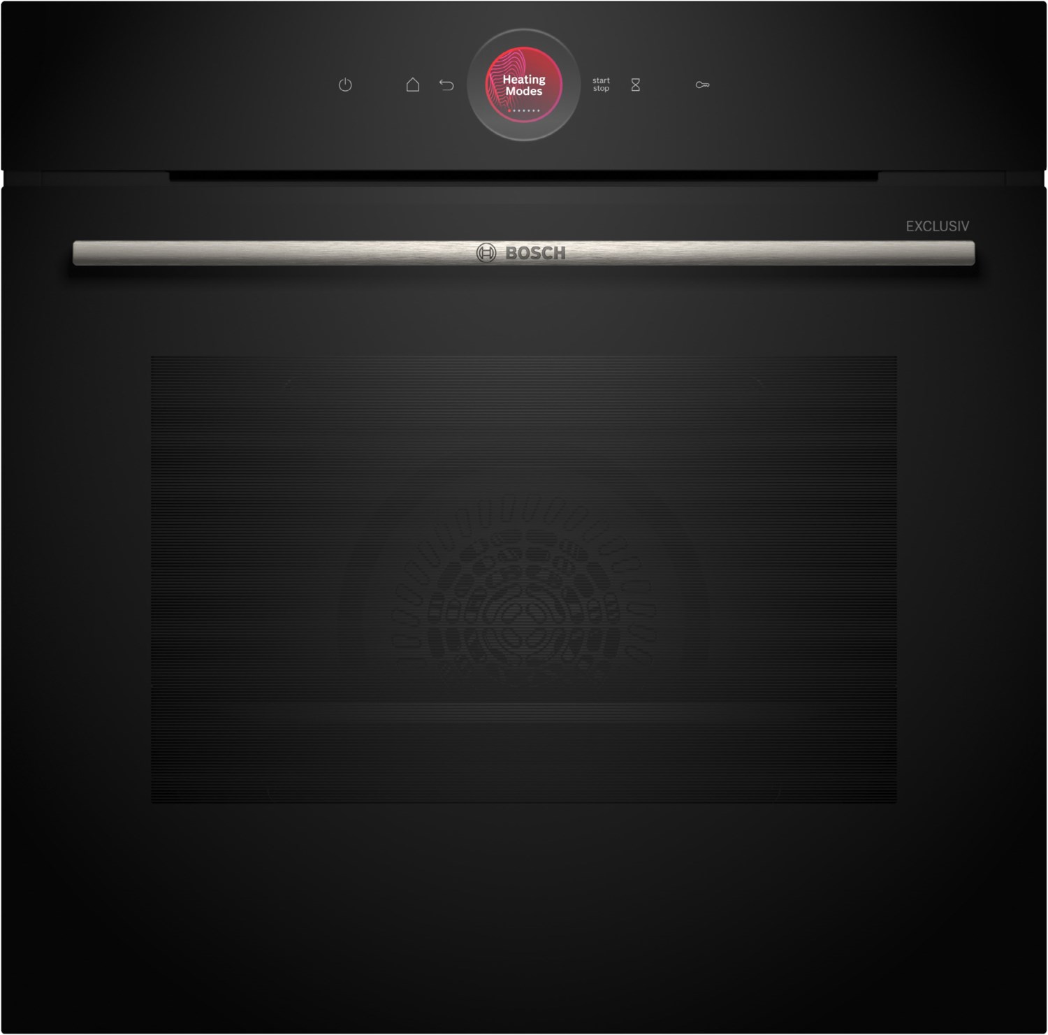 HBG734AB1 Einbaubackofen schwarz, 71 l, Pizza-Stufe, schnelles Vorheizen, WLAN, Rückwand katalytisch beschichtet, 59,4 cm breit, A+, Serie 8