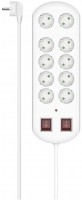 Steckdosenleiste 10-fach (2m) weiss