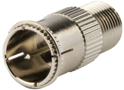 F 80 F-Verbinder (2 Stück) Stecker > Buchse