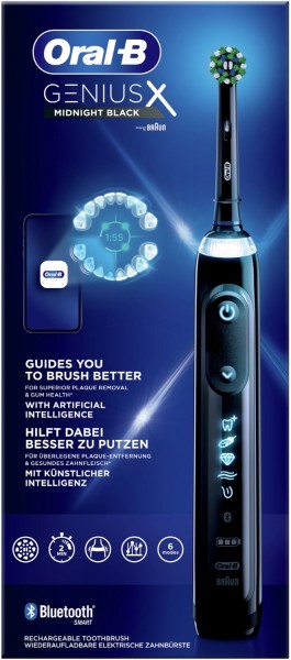 Oral-B Genius X Elektrische Zahnbürste | midnight black EURONICS