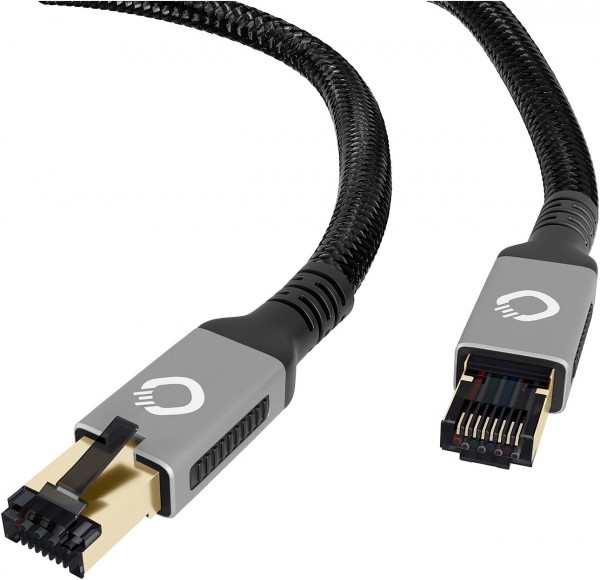 Stream Primus Cat.8.1 Kabel (7,5m) schwarz/gold