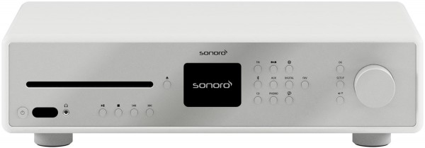 MAESTRO CD-Receiver mit Internetradio weiß matt/silber