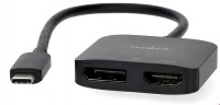 CCGB64385BK02 USB-C Adapter (0,2m) USB-C Stecker>DisplayPort Buchse schwarz