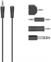 Klinken-Anschluss-Set (2,5m) schwarz