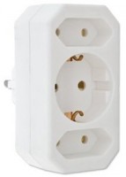 SES Steckdosenadapter weiß