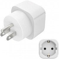 Reiseadapter für USA/Kanada/Karibik/Jpn/Ostasien weiss