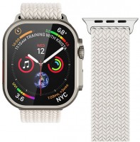 Watch Straps Woven Loop Armband für Apple Watch (42/44/45/49mm) cream