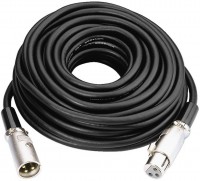 MEC-1000/SW XLR-Kabel (10m) XLR-Kupplung > XLR-Stecker schwarz