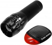 2-in-1 Universal LED Taschenlampe + Solarleuchte