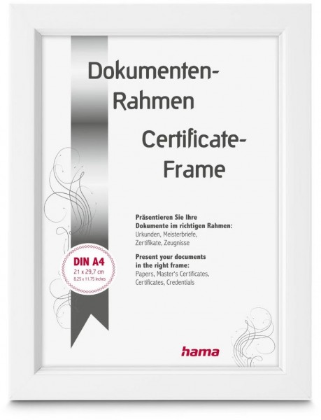 Kunststoffrahmen Chill 21x29,7cm weiss