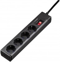 Steckdosenleiste Protection, 4-fach schwarz