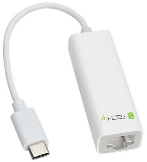 USB 3.1 C St. > RJ-45 Konverter Gigabit Ethernet