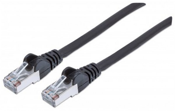 Patchkabel mit Cat7-Rohkabel S/FTP schwarz (30m)