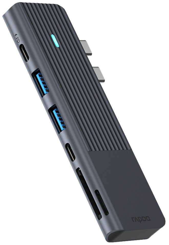 USB-C 7-in-2 Multiport Adapter grau