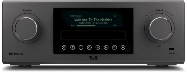 MP 3100 HV G3 (V1.0) Stereo-Receiver &amp; Netzwerk-Player titan/schwarz