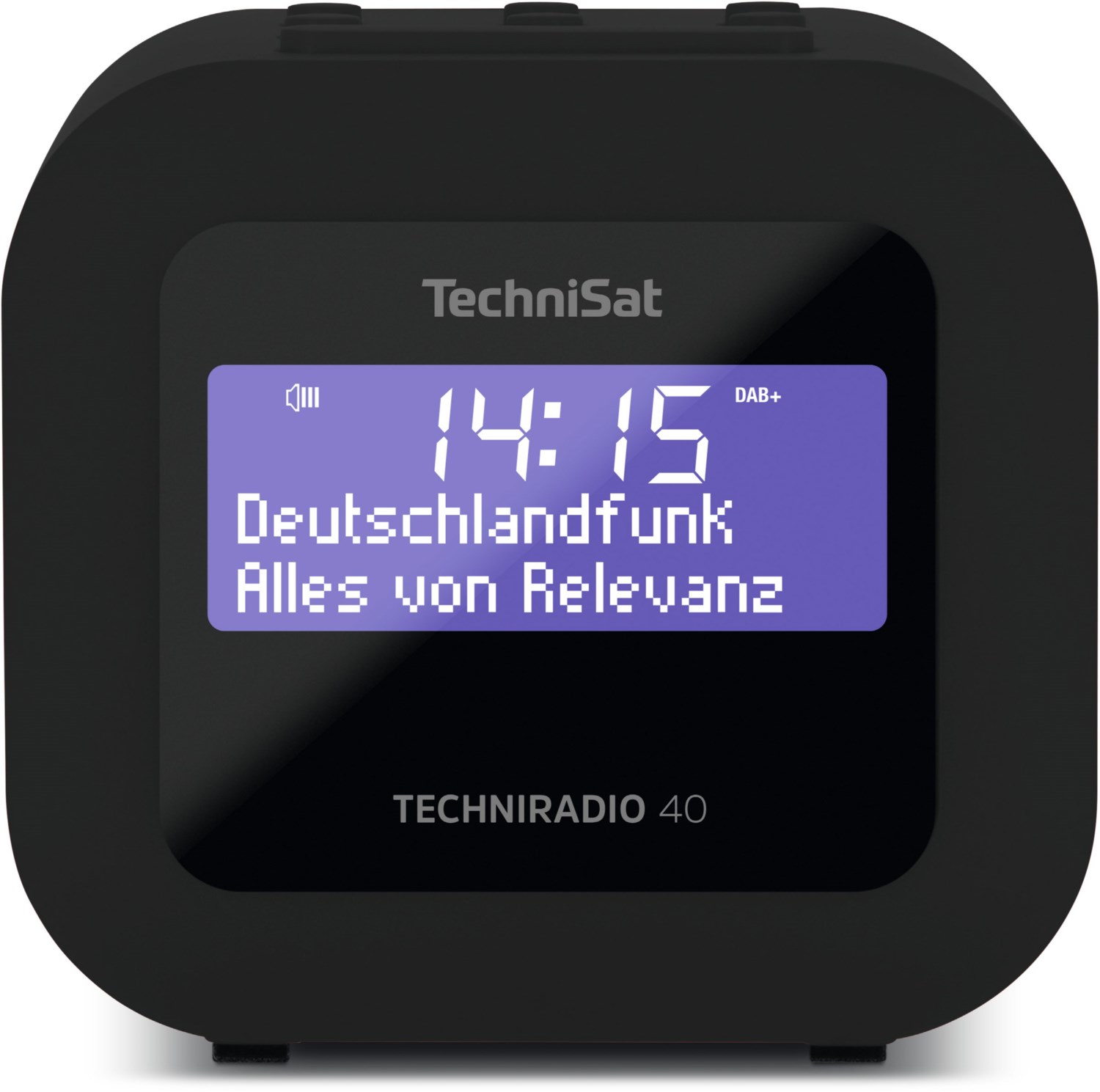 TechniRadio 40 Uhrenradio schwarz