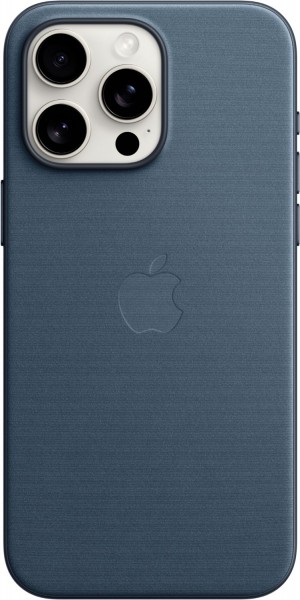 Feingewebe Case mit MagSafe für iPhone 15 Pro Max pazifikblau
