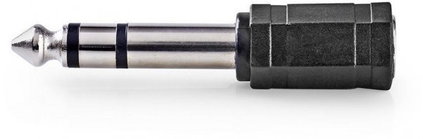 CAGB23930BK Audio-Adapter schwarz 6,35-mm-Stecker>3,5-mm-Buchse