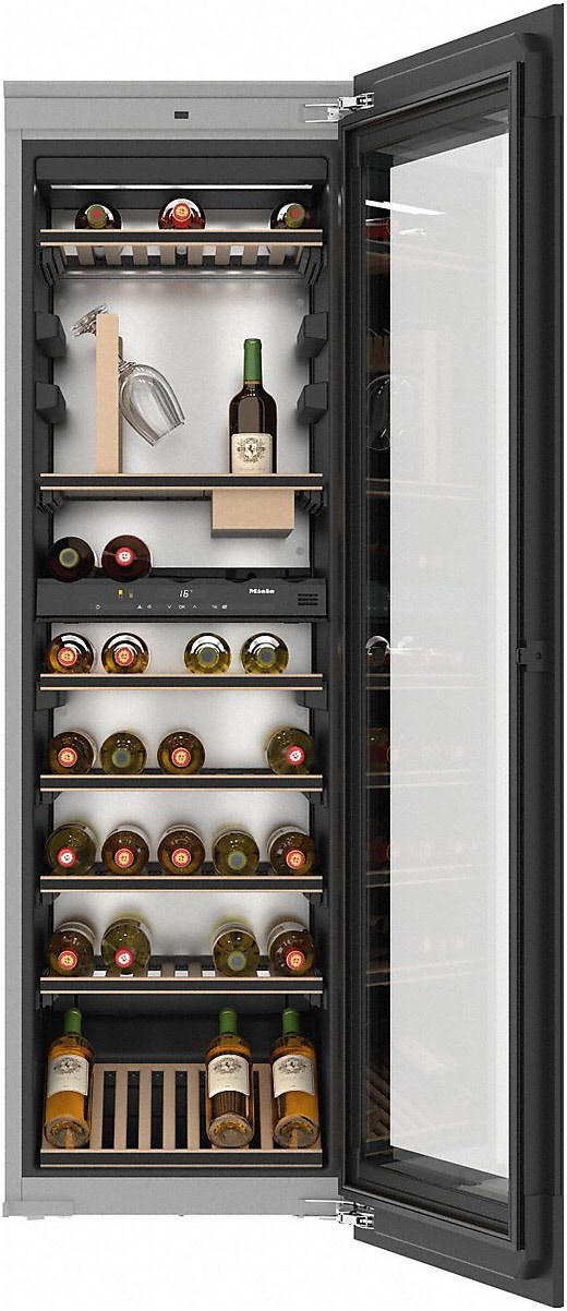 Image of KWT 6722 iGS Einbau-Weintemperierschrank obsidianschwarz