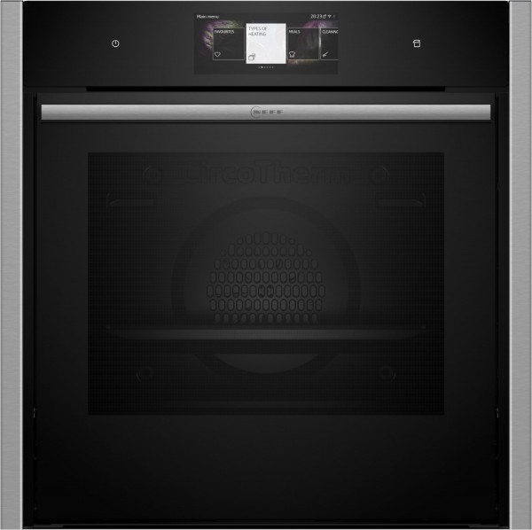 B64FT33N0 Elektro-Backofen mit Dampfgarer edelstahl, 71 l, Pizza-Stufe, schnelles Vorheizen, Hefeteig-Gärstufe, Brotback-Stufe
