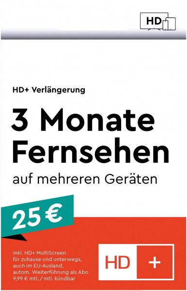 Verlängerung (3 Monate) inkl. HD+ MultiScreen