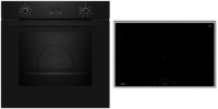 BX48PIB0 Herdset mit Induktionskochfeld bestehend aus B2CCG6AK3 + T58SHF1L0 schwarz/edelstahl