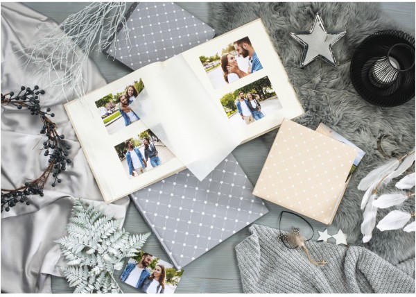 Hama "London" Memo Album For 200 Photos With A Size Of 10x15 Cm Grey