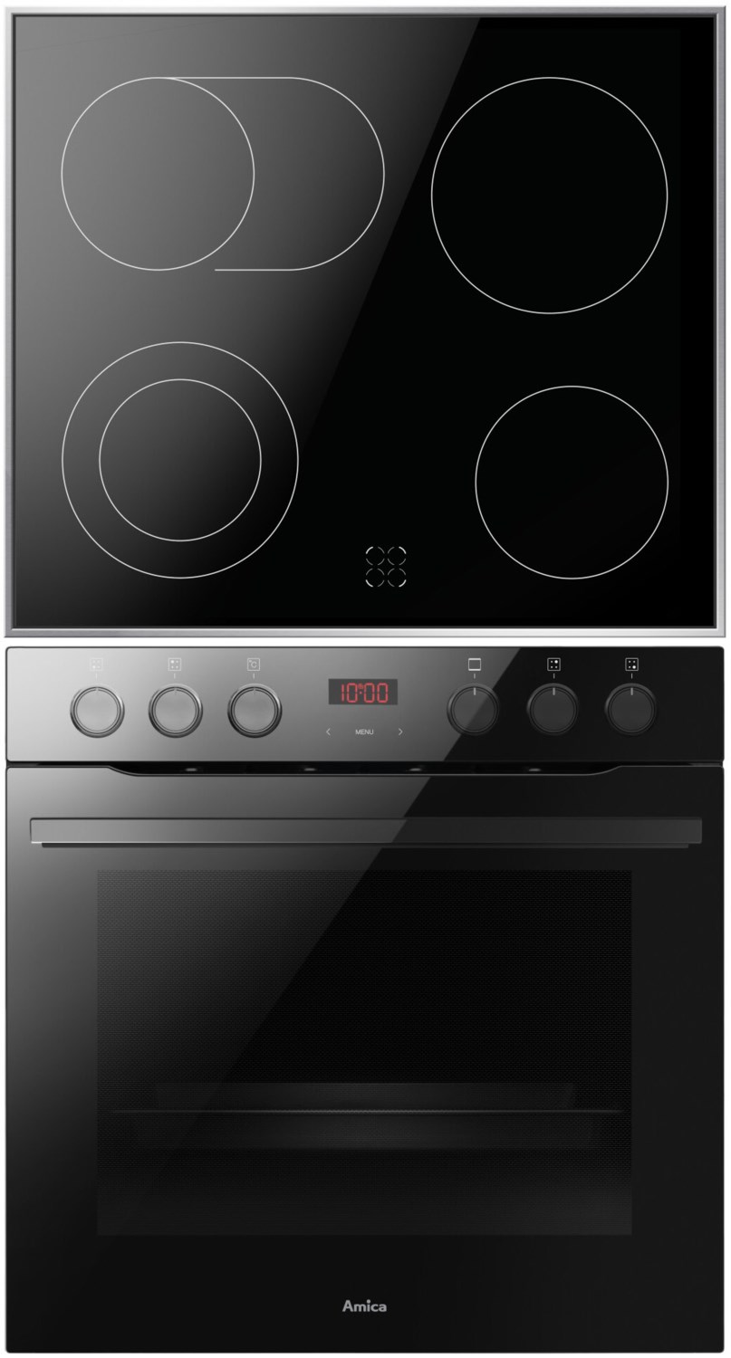 EHCX 933 130 S Herdset schwarz + edelstahl