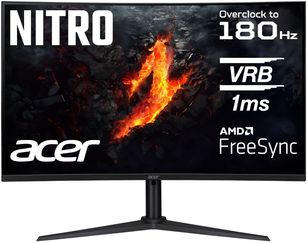 Nitro XZ320QUPEbmiiphx 80 cm (32") Gaming Monitor schwarz, Widescreen QHD (2560x1440), 1 ms Reaktionszeit, gebogen