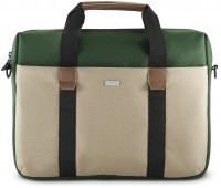 Laptop-Tasche Silvan von 40 - 41 cm (15,6" - 16.2") beige/grün