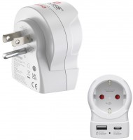Reiseadapter EU>US weiss