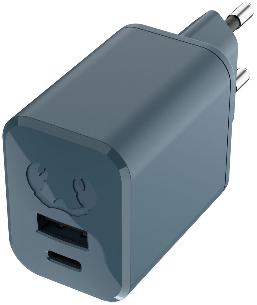 USB-A+C Mini Charger (45W) dive blue