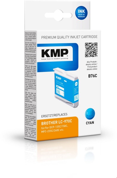 B76C (300 S.) Tintenpatrone ersetzt LC-970C cyan