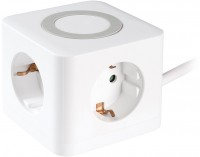 3fach Steckdosenwürfel (1,4m) 2x USB / 1x USB Type-C weiß