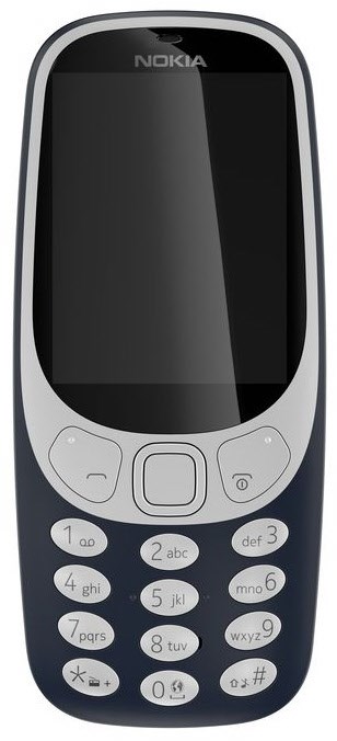 3310 (2017) Dual-SIM Tasten Handy dunkelblau