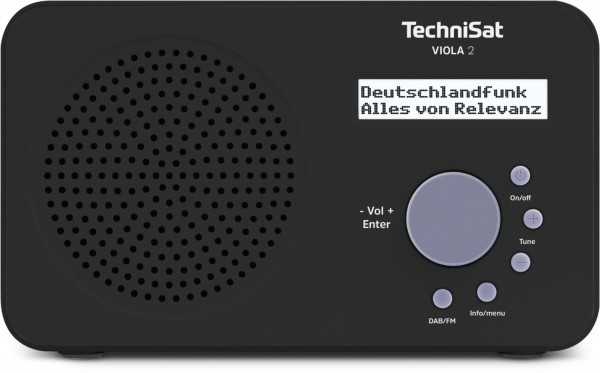 Viola 2 Portables Radio schwarz