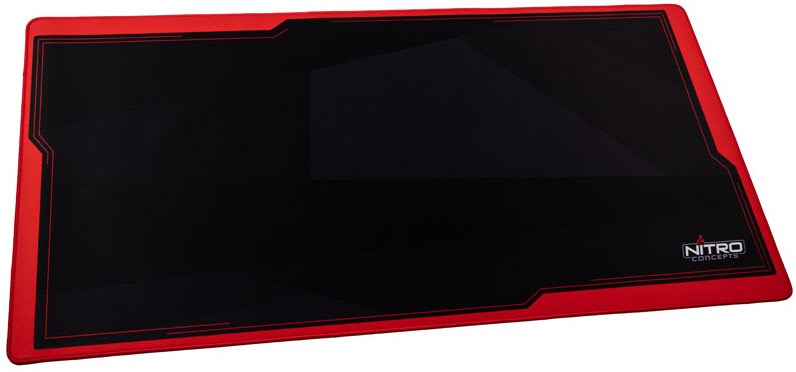 Deskmat DM12 Gaming-Schreibtischunterlage schwarz/inferno red