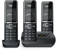 Comfort 550A trio Schnurlostelefon mit Anrufbeantworter schwarz/chrom