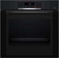 HBG3720B3 Einbaubackofen schwarz, 71 l, Pizza-Stufe, schnelles Vorheizen, pyrolytische Selbstreinigung, 59,4 cm breit, A+, Serie 4