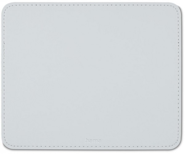 Lederoptik Mauspad weiss