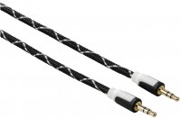 Audiokabel 3,5mm-St. - 3,5mm-St. schwarz/weiss