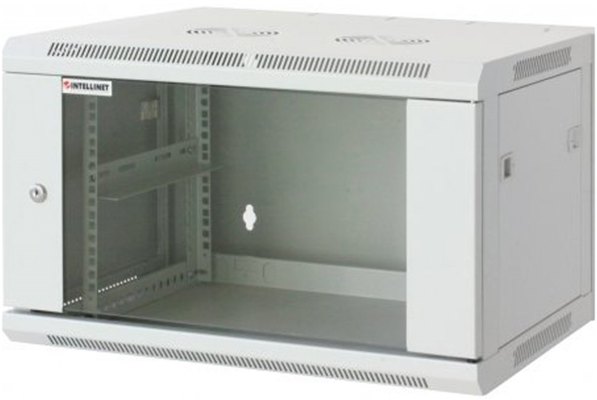 Wandverteiler 9HE 600x450mm montiert grau