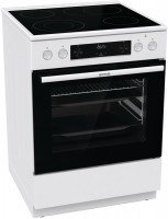 Advanced Line GECS6C70WPA Elektroherd mit Glaskeramikfeld weiß, 71 l, Pizza-Stufe, schnelles Vorheizen, Heißluftgrill, 60 cm breit, A, 4 Kochzonen