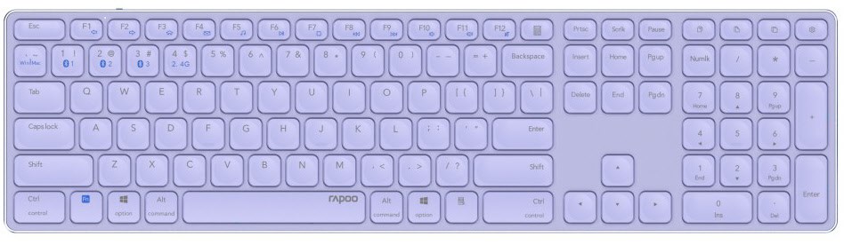 E9800M (DE) Kabellose Tastatur lila