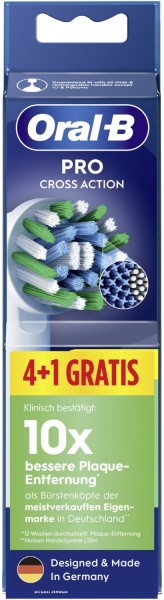 EB Pro CrossAction (4+1) Ersatz-Zahnbürsten